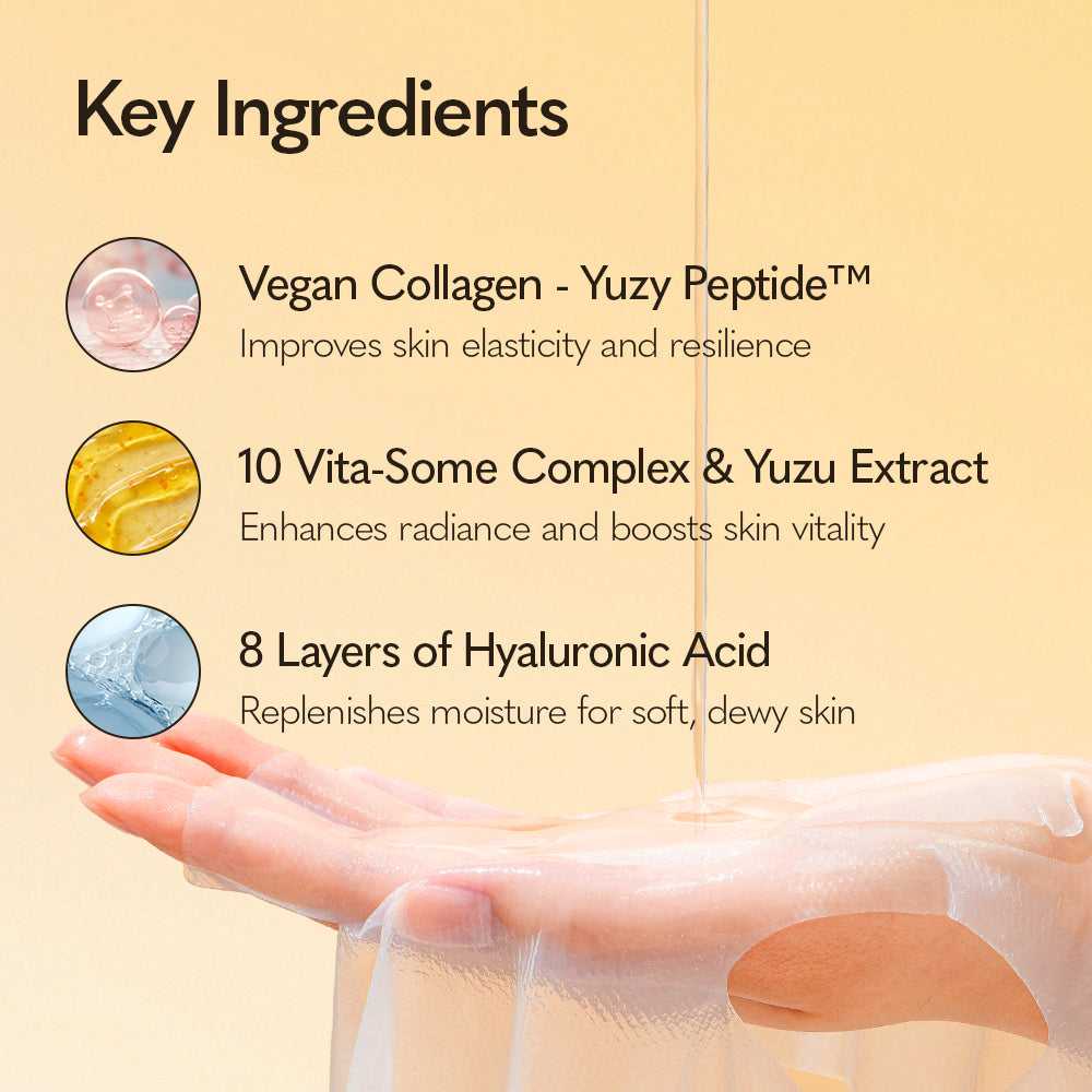 YUZY Deep Glow Skin Positive Mask 33g x 5 Sheets